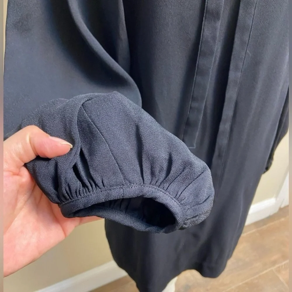 COS Elegant Black Long Sleeve mini Dress Sz 4 NWT - Picture 6 of 12